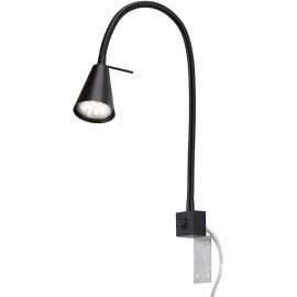 LED gaismeklis ar slēdzi vadā, GU10, 5W, 400lm, 3000K, 2080-01x