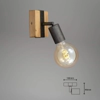 Basic Wood gaismeklis, 1x E27, 25W,  2900-011