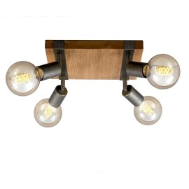 Basic Wood gaismeklis, 4x E27, 25W, 2900-041 Basic Wood gaismeklis, 4x E27, 25W, 2900-041