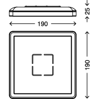 LED griestu gaismeklis "Free", 12W, 1400lm, 4000K, 3174-014