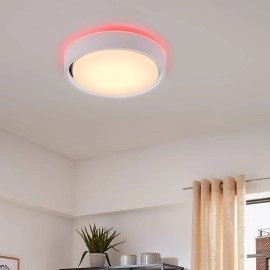 24W + RGB 6W LED griestu gaismeklis "Talena" ar sensoru, 1600lm, 3227-01x