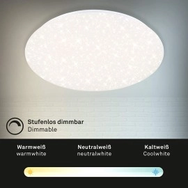 LED griestu gaismeklis ar zvaigžņu dekoru, 40W, 4000lm, 3000-6000K, 3328-016