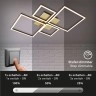 FRAME LED griestu lampa zeltaini brūna, 44W 3000K dimmējama (Briloner)