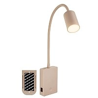 Uzlādējams LED lasīšanas gaismeklis Smooth, 2W, 150lm, 3000K, bēšs (Briloner 4067011)