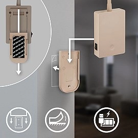 Uzlādējams LED lasīšanas gaismeklis Smooth, 2W, 150lm, 3000K, bēšs (Briloner 4067011)