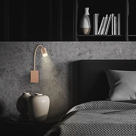 Uzlādējams LED lasīšanas gaismeklis Smooth, 2W, 150lm, 3000K, bēšs (Briloner 4067011)