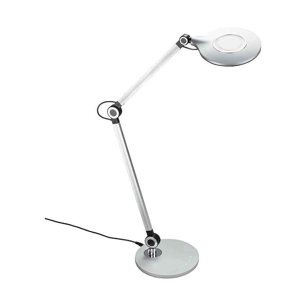 CCT LED galda lampa 9W 930lm dimmējama sudraba (Briloner 7027014)
