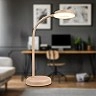 LED galda lampa darbam Megg, 8W, 800lm, 3000K, dimmējama, bēša (Briloner 7585011)
