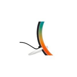 Briloner Ring Coloris RGBIC LED galda lampa melna, dimmējama, ar pulti