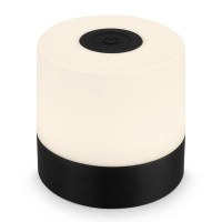 LED akumulatora galda lampa 7 cm, 2 W, 150 lm, IP44, melna