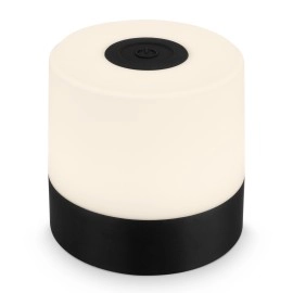 LED akumulatora galda lampa 7 cm, 2 W, 150 lm, IP44, melna