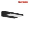 Telefunken LED āra sienas lampa 17,2 cm, 10W, 1200 lm, IP44, melna