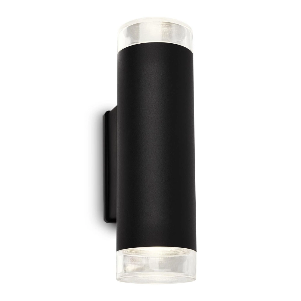 Āra sienas lampa 19,5 cm, 2x GU10, 4,7W, 400lm, melna