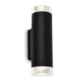 Āra sienas lampa 19,5 cm, 2x GU10, 4,7W, 400lm, melna