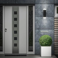 Āra sienas lampa 19,5 cm, 2x GU10, 4,7W, 400lm, melna
