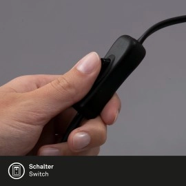 Elastīga skavas lampa ELASTI 60 cm, 1×GU10 (3 W, 250 lm), 3000K, IP20, balta (Briloner)