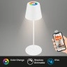 Smart LED akumulatora galda lampa Coloris 10,5×36 cm, 3,5 W, 280 lm, IP44, balta