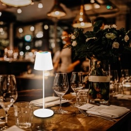 Smart LED akumulatora galda lampa Coloris 10,5×36 cm, 3,5 W, 280 lm, IP44, balta