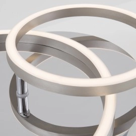 LED griestu lampa FRAME 39x30 cm, 30 W, 2400 lm, IP20, hromēts alumīnijs