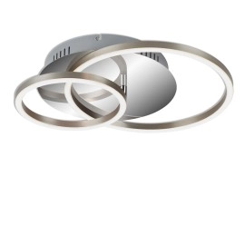 LED griestu lampa FRAME 39x30 cm, 30 W, 2400 lm, IP20, hromēts alumīnijs