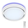 LED griestu gaismeklis TALENA ar kustības sensoru un RGB fona apgaismojumu, Ø360 mm, 24 W, balts (Briloner)