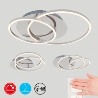 LED griestu gaismeklis Frame 51,5×39,5 cm 36W 4100lm 3000K alumīnija hroms Briloner