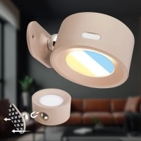 LED akumulatora sienas lampa TARI 1,6W, 160 lm, CCT, dimmējama, USB-C, bēša (Briloner)