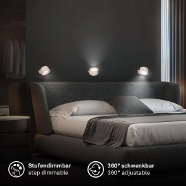 LED akumulatora sienas lampa TARI 1,6W, 160 lm, CCT, dimmējama, USB-C, bēša (Briloner)