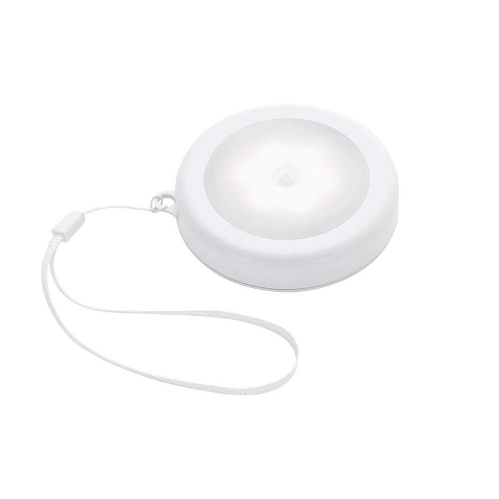 LED sensora gaismeklis ar baterijām, 8 cm, 0,8W, balta, 2273-016, Briloner