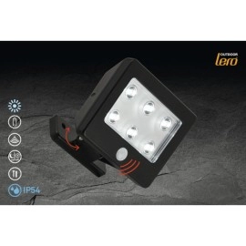 Mobilais āra gaismeklis "LERO", 6x LED, 0.48W, IP54, ar kustību sensoru