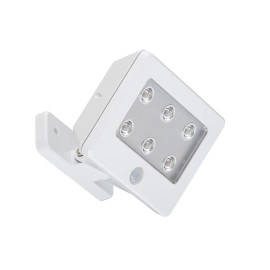Mobilais āra gaismeklis "LERO", 6x LED, 0.48W, IP54, ar kustību sensoru