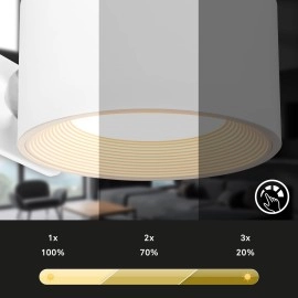 TARI sienas lampa, uzlīmējama magnētiska, 3W, 210lm, balta