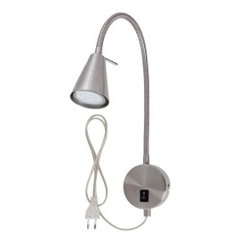 Elastīga sienas lampa, 45 cm, 1×GU10, 5 W, 400 lm, matēts niķelis (Briloner)