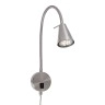 Elastīga sienas lampa, 45 cm, 1×GU10, 5 W, 400 lm, matēts niķelis (Briloner)
