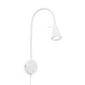 Elastīga sienas lampa, 45 cm, 1×GU10, 5 W, 400 lm, balta (Briloner)