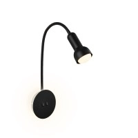 Sienas lampa ar fona apgaismojumu 39 cm, 1×E14 max 10 W, melna (Briloner 2178015)
