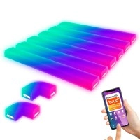 Smart LED RGBIC sienas lampa 36 cm, 24 W, 130 lm, IP20, balta (Briloner)