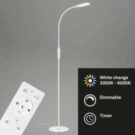 LED CCT touch stāvlampa Ø 24 cm, 8 W, 700 lm, balta (Briloner)