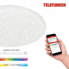 Telefunken Wi-Fi CCT + RGB griestu plafona gaismeklis 602606TF Briloner