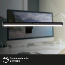 Monitora gaismeklis, 40,5cm, 3,5W, 380Lm, melns, 2303-015 Brilo
