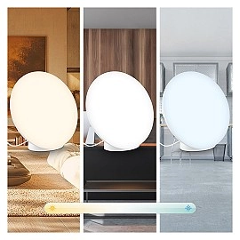 TARA RGBIC+CCT galda noskaņu lampa, balta (BRILONER 7665016)