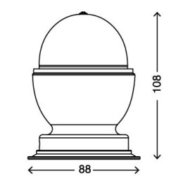LED galda lampa Disco Light RGB, 3W, melna