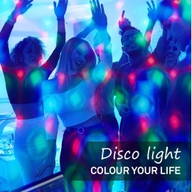 LED galda lampa Disco Light RGB, 3W, melna