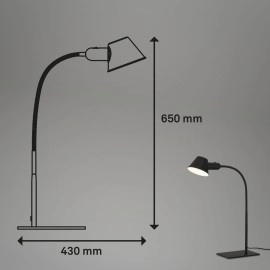 Galda lampa ar lokanu kātu, 1x E27 cokols
