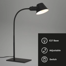 Galda lampa ar lokanu kātu, 1x E27 cokols