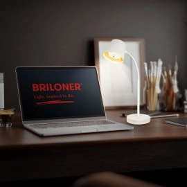 500lm,  Biwo LED galda lampa bez vada - regulējama, grozāma - balta vai melna