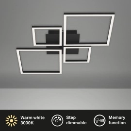 40W, kantains, LED griestu gaismeklis, 4000lm, 3000K, 3128-015