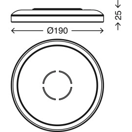15W, LED gaismas panelis ar 1400Lm, apaļš, 4000K, virsapmetuma, Briloner, 3175-01x