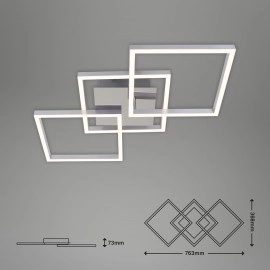 30W, kantains, LED griestu gaismeklis, 3900lm, 3000K, 3217-018