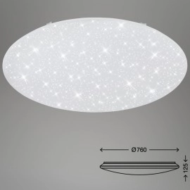 80W, LED Griestu lampa 6500Lm, 3000-6000K ar pārslēdzamu gaismas toni 3318-016